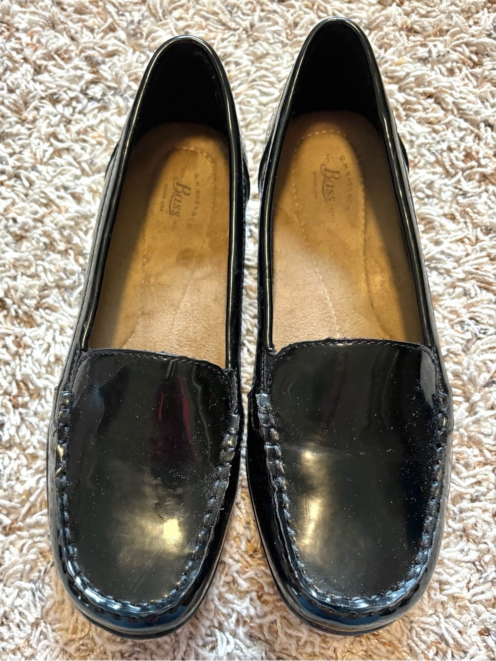 G.H. Bass & Co. Women’s (Sz 7.5) Black Ann SP17 Penny Loafer Slip-On Mules Shoes